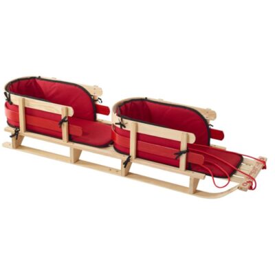 Kids’ Pull Sled and Cushion Set, Tandem