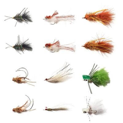 Umpqua 12-Piece Smallmouth Bass Fly Selection