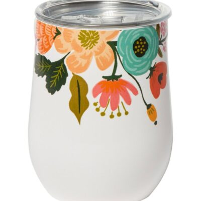 Corkcicle x Rifle Paper Co. Stemless Cup, Lively Floral,12 oz.