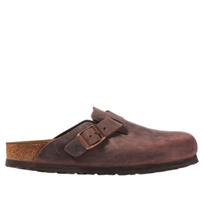 Women’s Birkenstock Clogs, Oiled Leather Soft Footbed