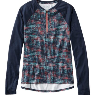 Women’s Comfort Cycling Jersey, Long-Sleeve Print