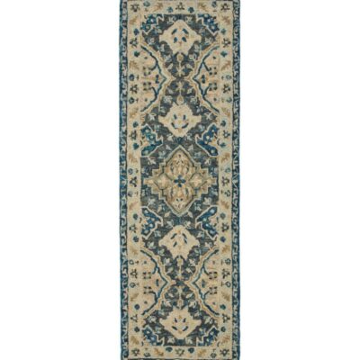 Diamond Floral Wool Tufted Runner