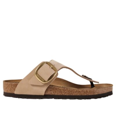 Women’s Birkenstock Big Buckle Gizeh Sandals, Nubuck