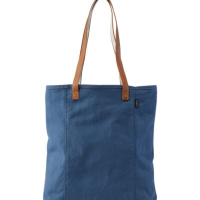 Leather-Handle Essential Tote Bag