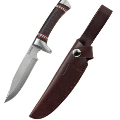 L.L.Bean Stacked Leather Hunting Knife