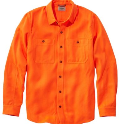 Men’s Double L Field Shirt, Hunter Orange