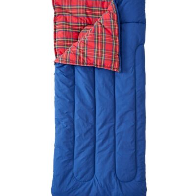 Kids’ L.L.Bean Flannel Lined Camp Sleeping Bag, 40°