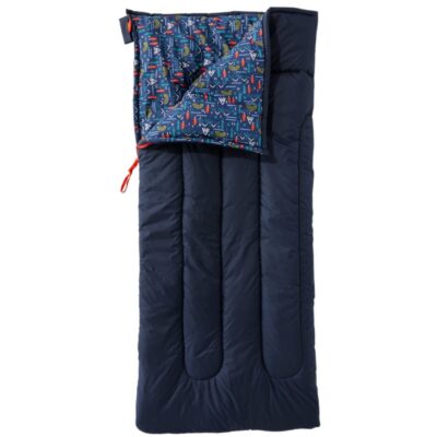 Kids’ L.L.Bean Cotton-Blend Camp Sleeping Bag, 40°