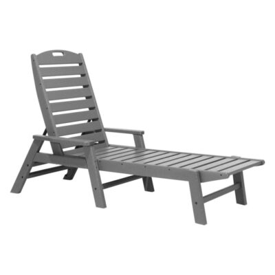 All-Weather Chaise Lounger with Arms