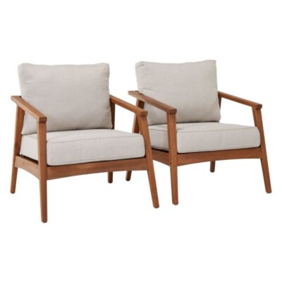 Eucalyptus Patio Chair, Set of Two