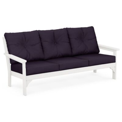 All-Weather Patio Sofa with Textured Cushions