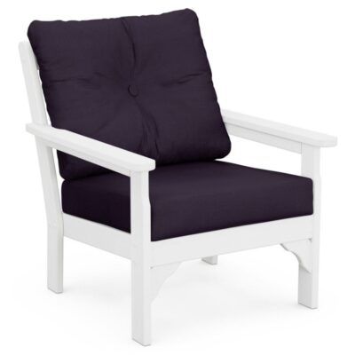 All-Weather Patio Chair with Textured Cushion