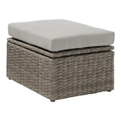 Wicker Storage Ottoman