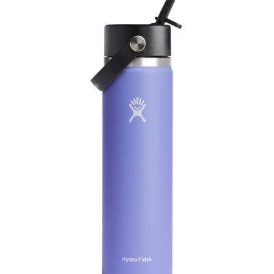 Hydro Flask Wide Mouth Water Bottle with Flex Straw Cap, 24 oz.