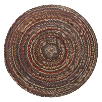 L.L.Bean Braided Wool Rug, 6′ Diam.