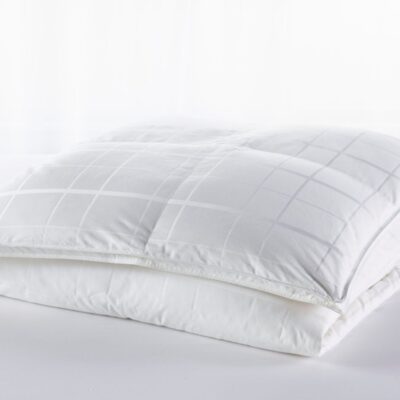 Sateen White Goose Down Comforter, Warmer