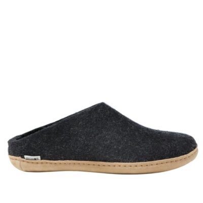 Adults’ Glerups Wool Slippers, Open Heel