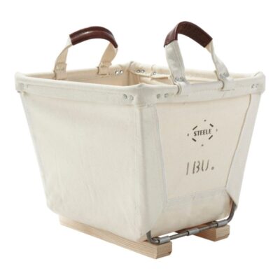 Steele Small Carry Basket With Wood Runners