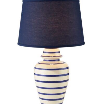 Portland Ceramic Lamp, Stripe