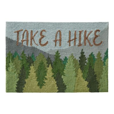 Indoor/Outdoor Vacationland Rug, Mountain Scene