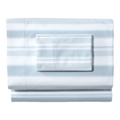 Garment Washed Sateen Sheet Collection, Stripe