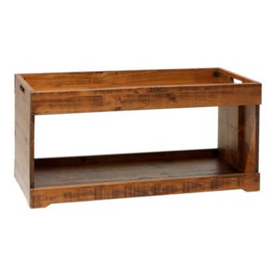 Rustic Wooden Two Tier Boot Tray