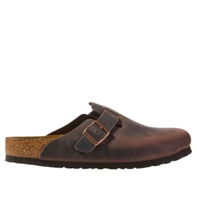 Men’s Birkenstock Soft Footbed Boston Clogs, Leather