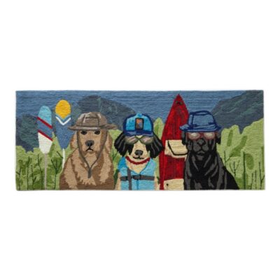 Indoor/Outdoor Vacationland Runner, Paddle Sports Dogs